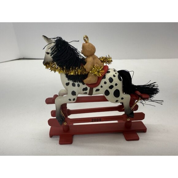 2 Hallmark Ornaments A Pony For Christmas #8 And #9 In Series 2005 2006 - Picture 7 of 11